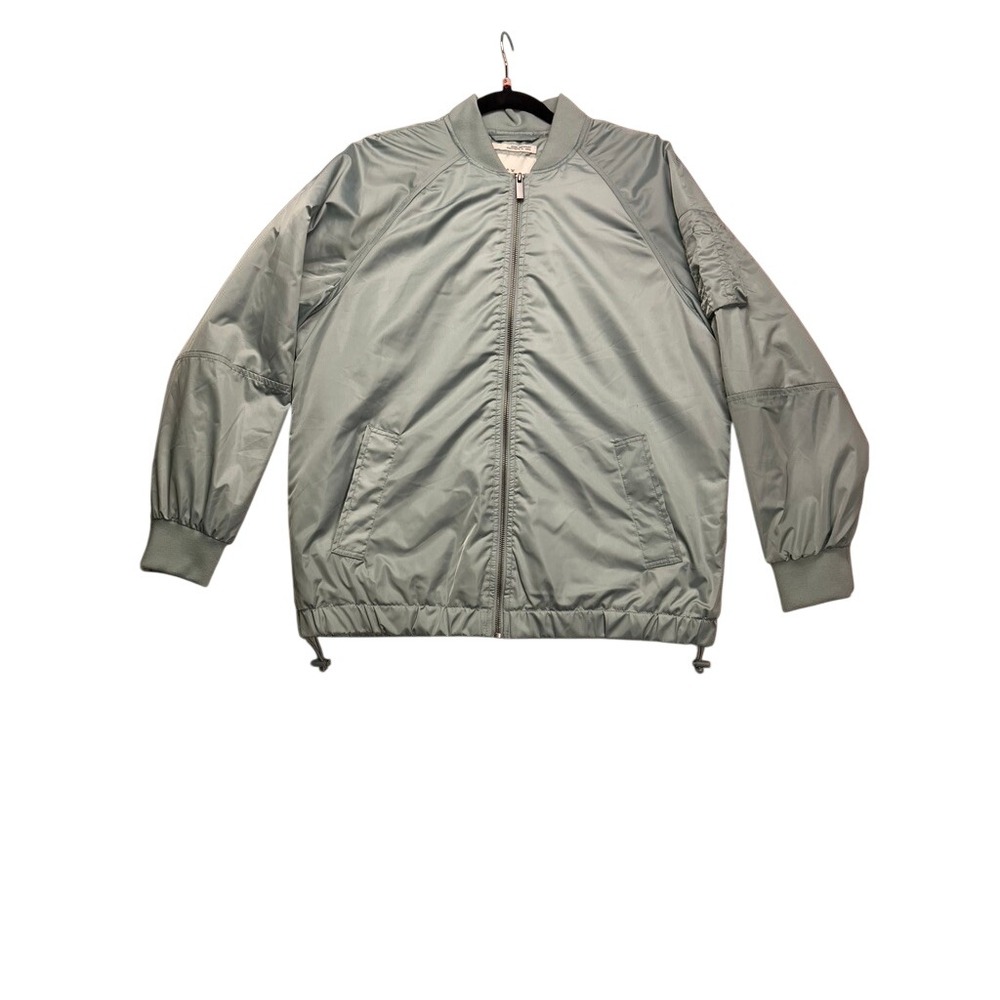 A New‎ Day Bomber Jacket Women S Mint Water Resistant Quilted Zip Up